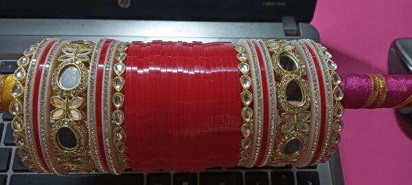 Bridal Chura Punjabi Traditional Set, Wedding Chooda Set, Indian Bridal Bangles, Sikh Chura, Women's Bridal